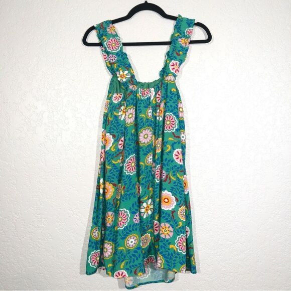 NWT Emily Wonder x Andree By Unit‎ Green Floral Shift Dress Size Small - Picture 6 of 6